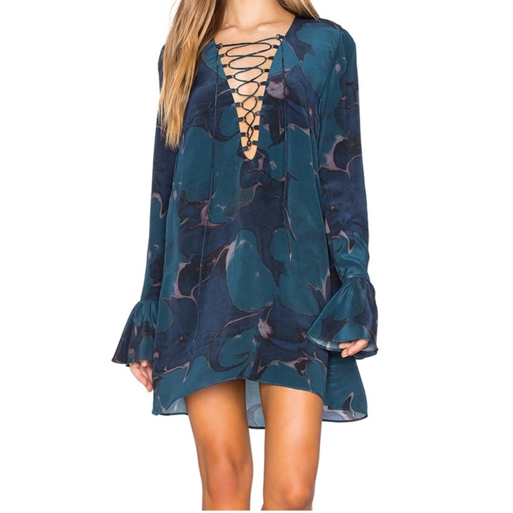 Stone Cold Fox Franklin Dress in Blue Lilypad